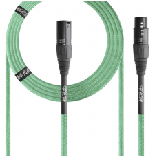 Mophead 15 Foot 4.5m XLR Extension Braided Cable Green