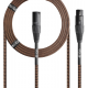 Mophead 15 Foot 4.5m XLR Extension Braided Cable Black and Brown