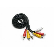 3RCA 3 RCA AV Composite Component Cable For 10m