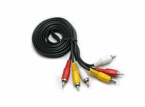 3RCA 3 RCA AV Composite Component Cable For 10m