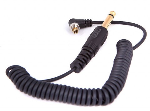 6.35mm 0.25Inch To Male PC Sync Flash Cable With Lock