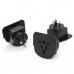 2x Safety Travel Power NZ Adapter Most of USA ASIA EUROPE to NZ Black