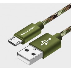 Camo Micro USB Cable 1.5m Metal Braided Cable