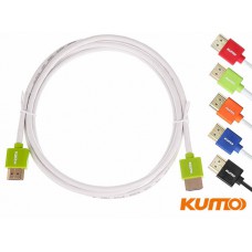 Kumo colour elite series slim HDMI cable - Green 1.5m