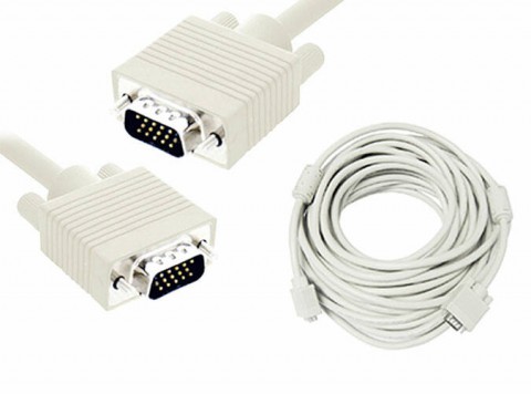 VGA cable male - male 10m White
