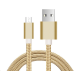 Braided Micro USB 2m 2amp Gold Cable