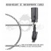 Mophead 15 Foot 4.5m XLR Extension Braided Cable Black White