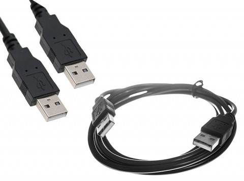 USB Male to Male Cable 1.5m Black