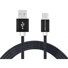 Voxlink USB Type C Cable 1M Metal Braided Cable - Supports Samsung Fast charge!